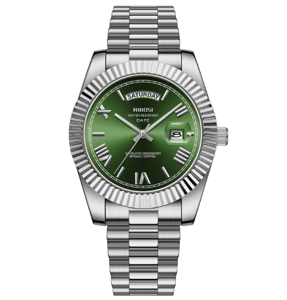 Fashion Men's Quartz Watch with Solid Stainless Steel Strap