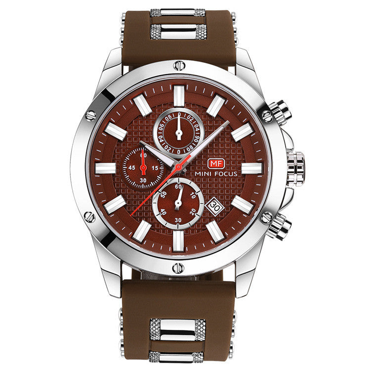 Men's Waterproof Quartz Sports Watch by MINIFOCUS