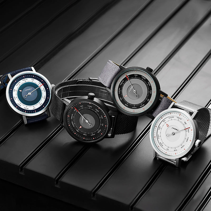 Men's Quartz Watch with Mesh Band