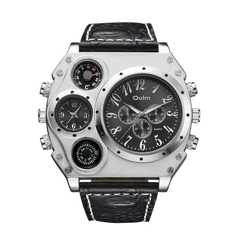Men's Dual Time Zone Quartz Watch