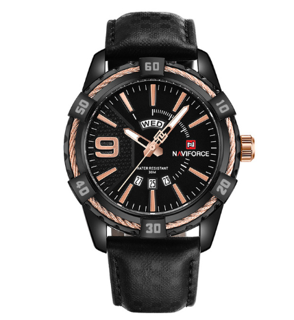 Men's Quartz Watch - Stylish Weekly Design