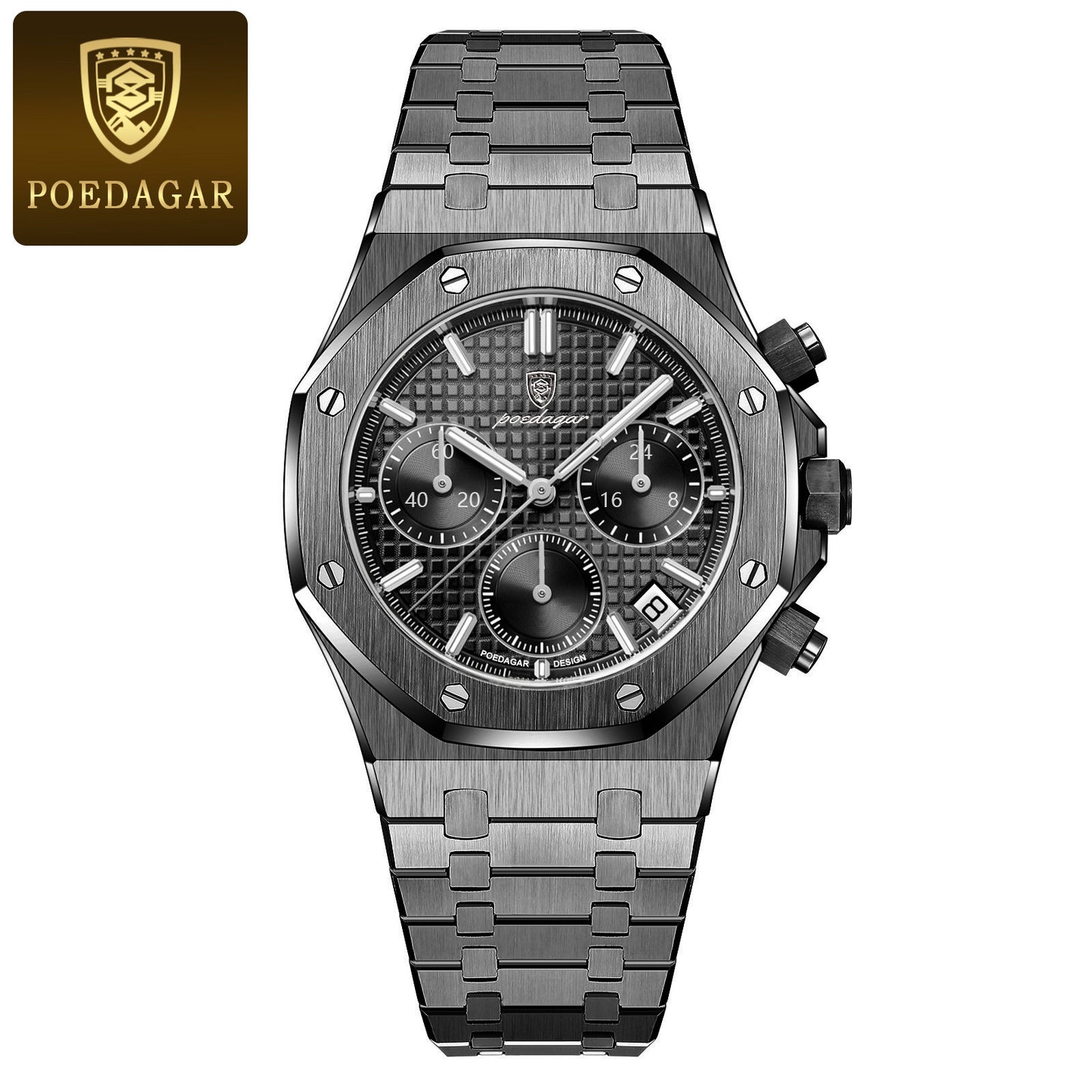 Swiss Multi-Function Men's Waterproof Quartz Watch