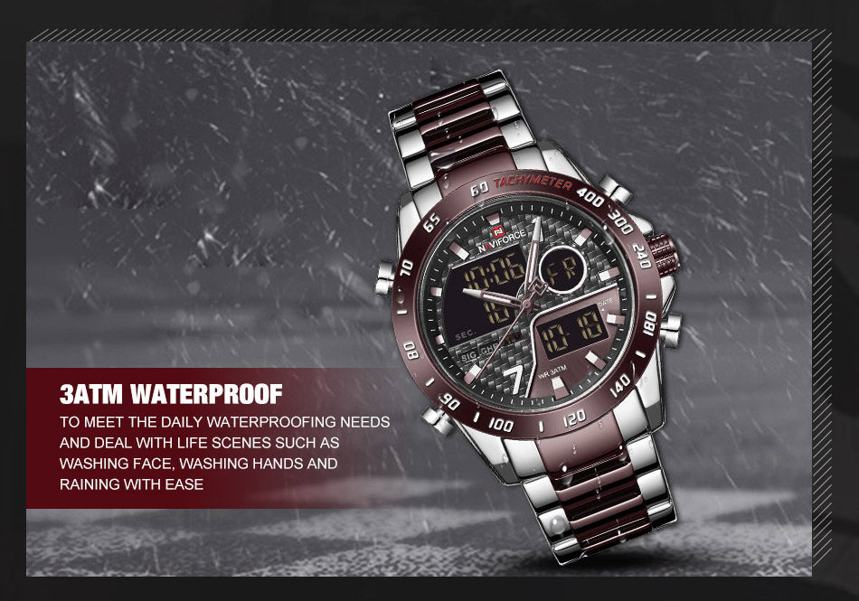 NAVIFORCE NF9171 Dual Display Men's Quartz Watch