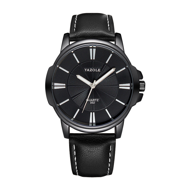 Men's Waterproof Quartz Watch with Luminous Feature