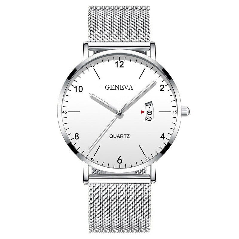 Men's Business Minimalist Quartz Calendar Watch
