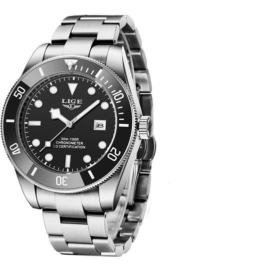 Men's Stainless Steel Quartz Watch Band