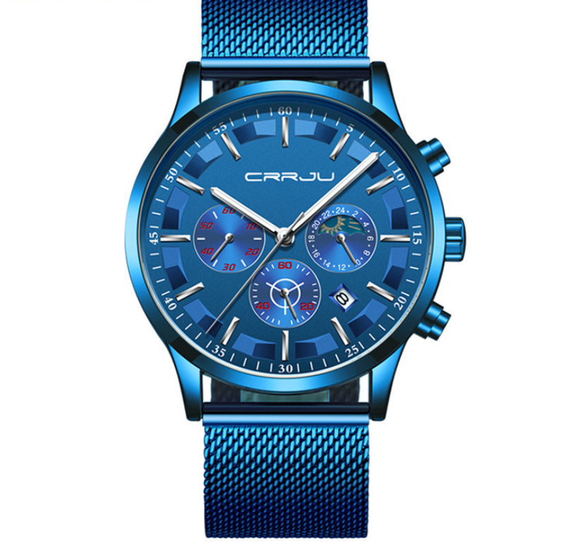 CRRJU 2260 Men's Multifunctional Waterproof Quartz Watch
