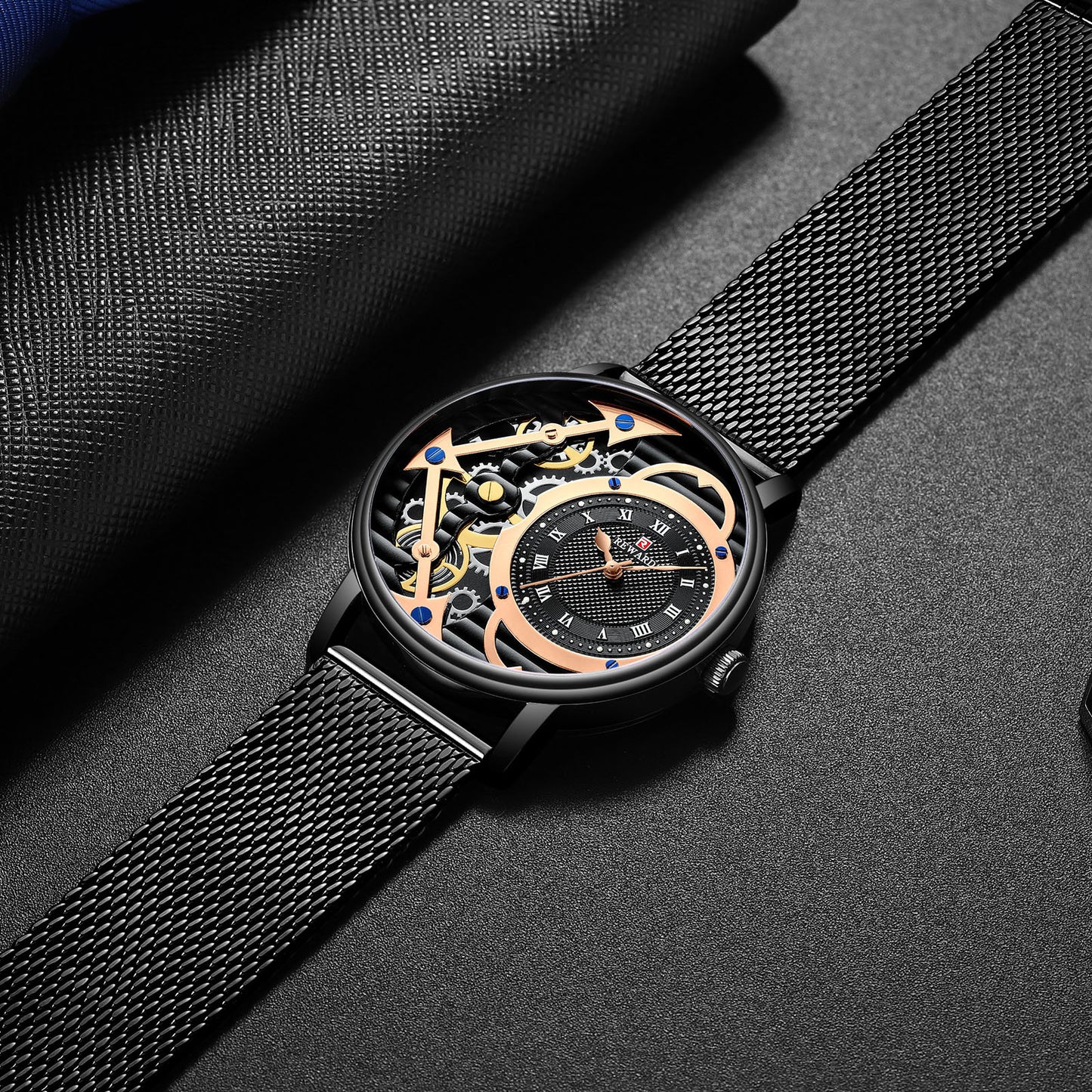 Milanese Mesh Analog Men's Watch with Quartz Movement