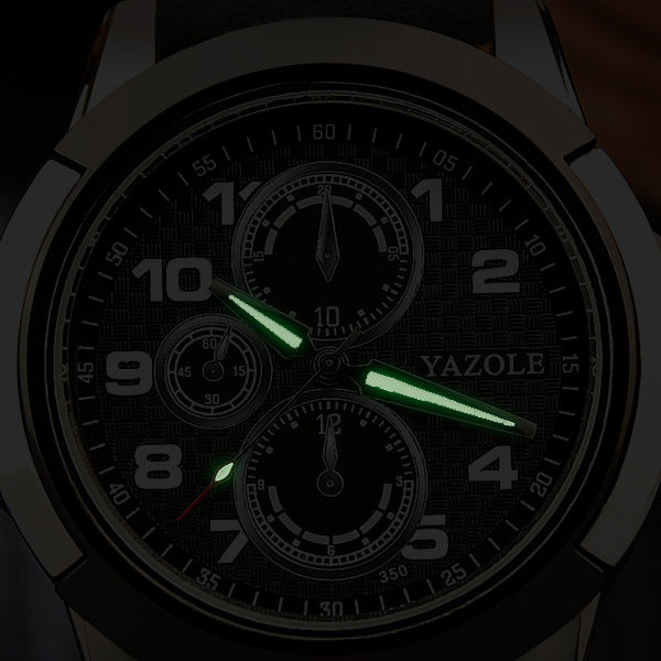 Men's Sports Quartz Watch with Creative Design