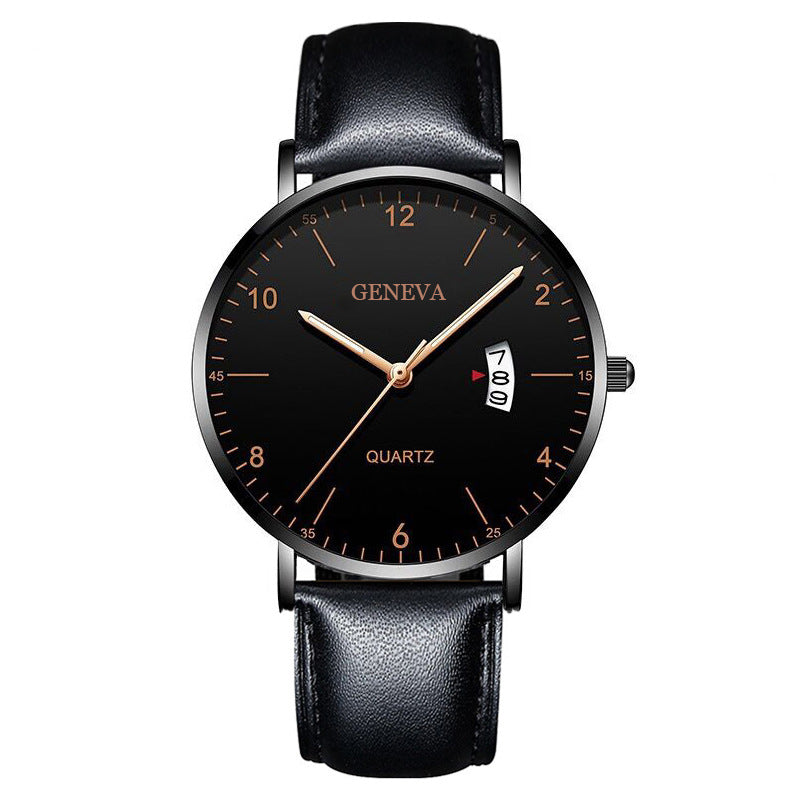 Men's Business Minimalist Quartz Calendar Watch