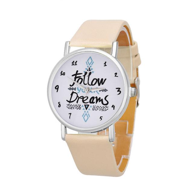 Men's Casual Quartz Watch with Leather Belt