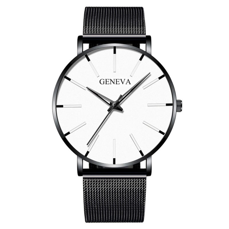 Men's Quartz Mesh Strap Casual Business Watch