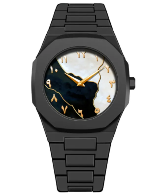 Men's Retro Arabic Digital Quartz Watch