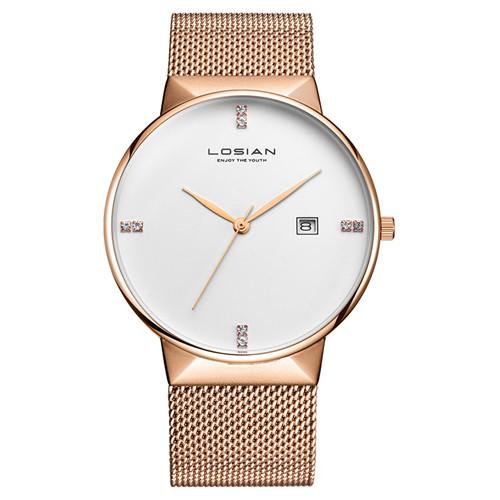 Men's Quartz Watch with Steel Band for Students