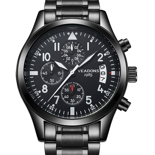 Quartz Watch, Multifunctional Luminous Waterproof Men's Watch