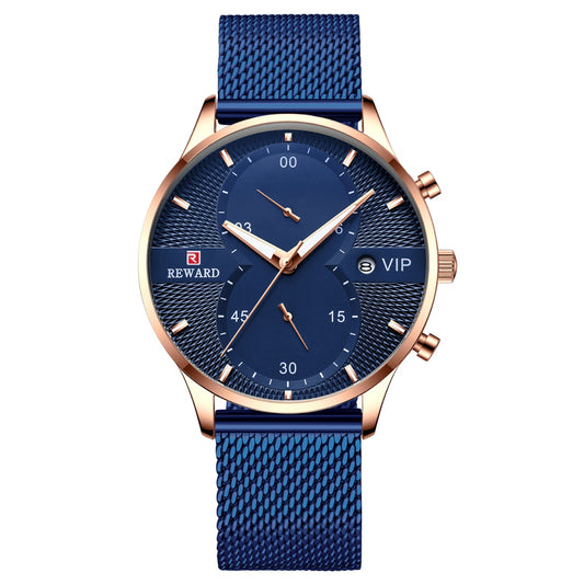 Waterproof Quartz Men's Calendar Watch Maker