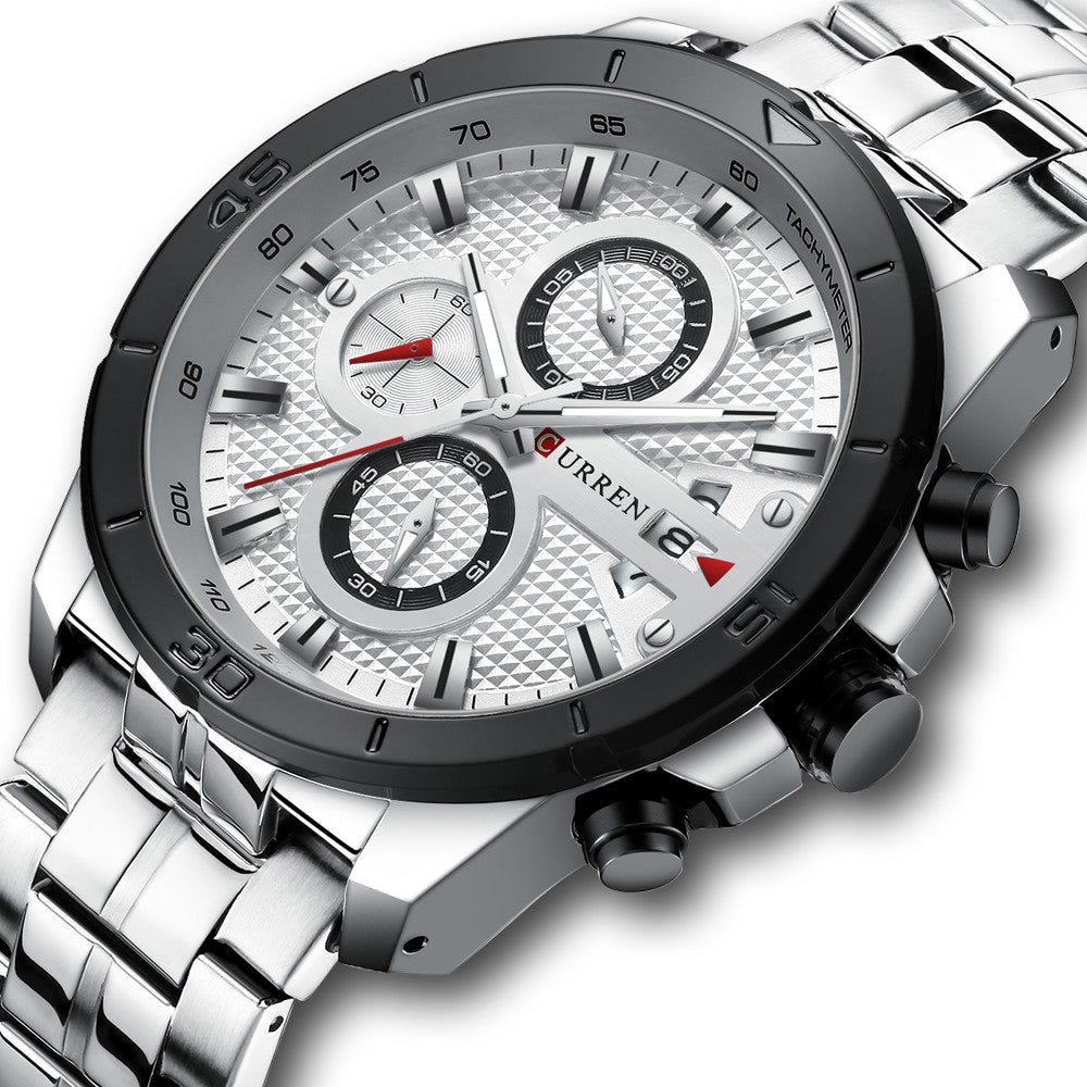 New Men's Six-Hand Multifunctional Quartz Watch
