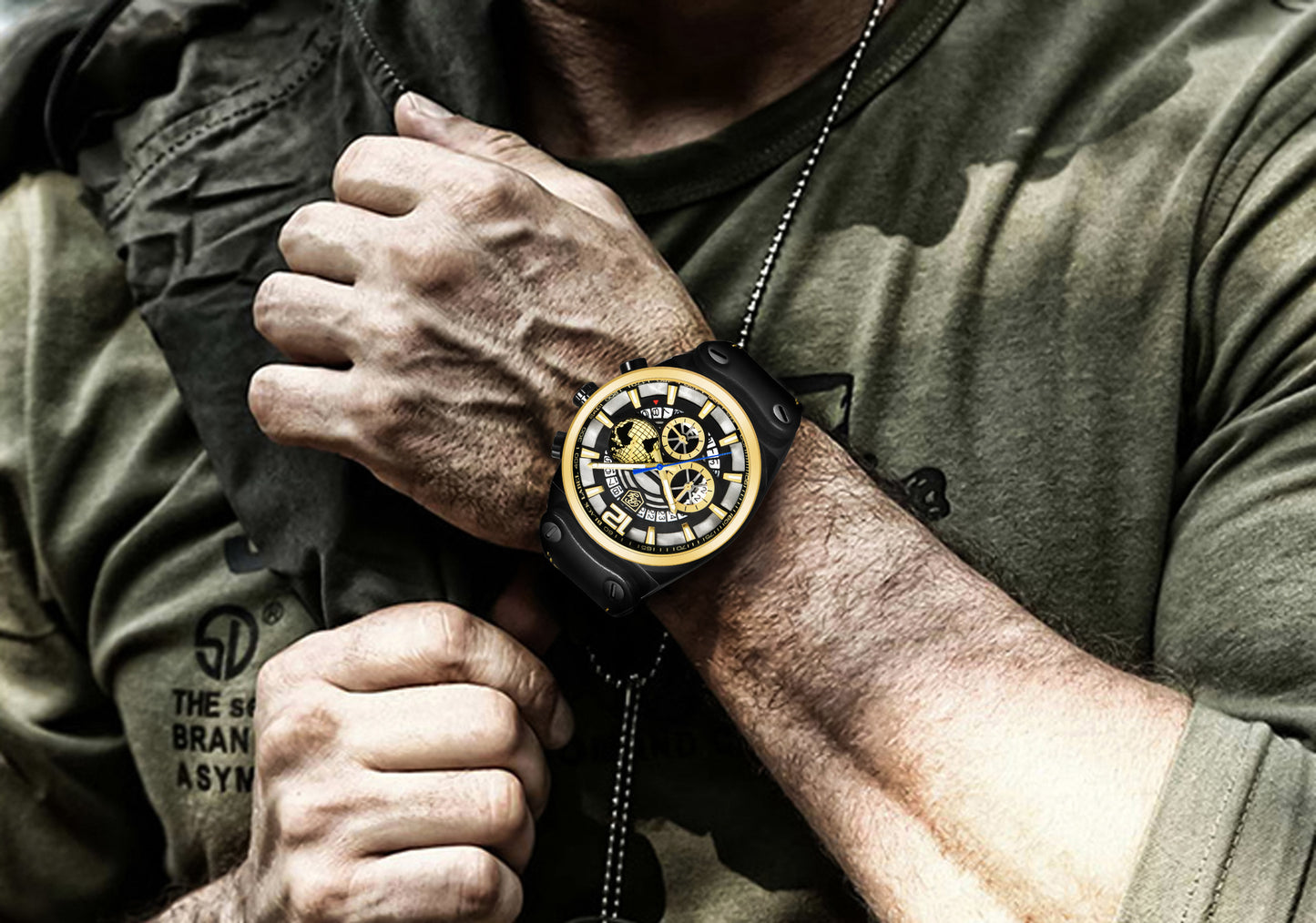 Men's Quartz Multi-Function Sports Watch