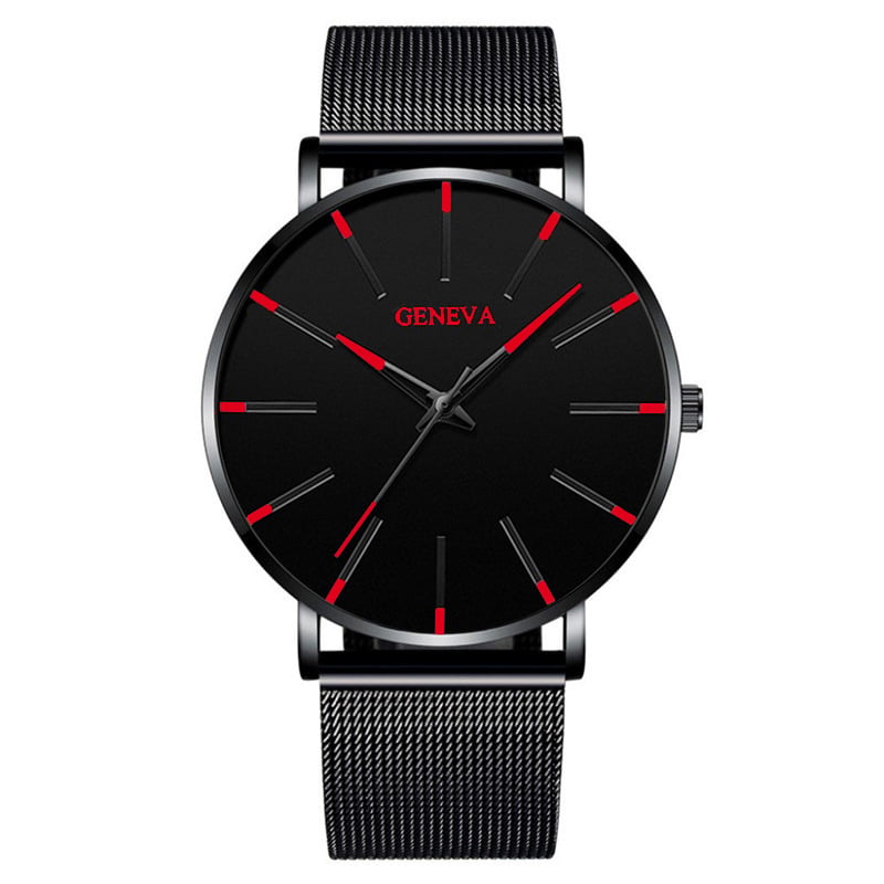 Men's Quartz Mesh Strap Casual Business Watch