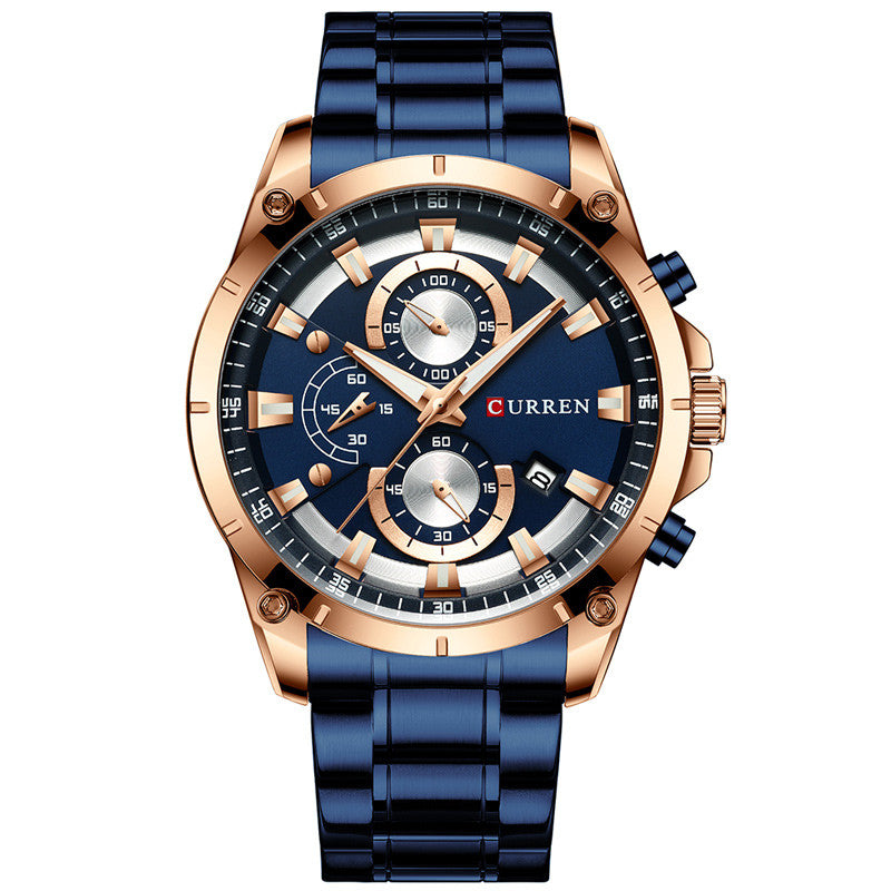 CURREN 8360 Men's Waterproof Quartz Watch with Calendar