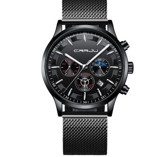 CRRJU 2260 Men's Multifunctional Waterproof Quartz Watch