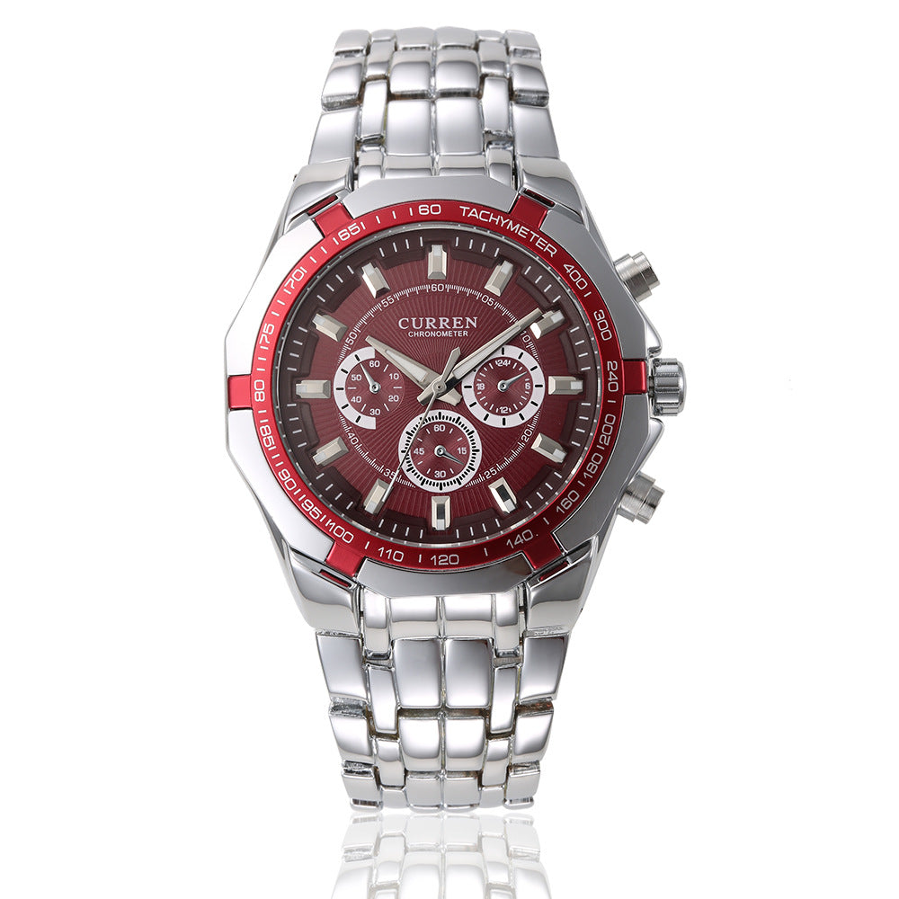 CURREN 8084 Men's Business Quartz Steel Watch