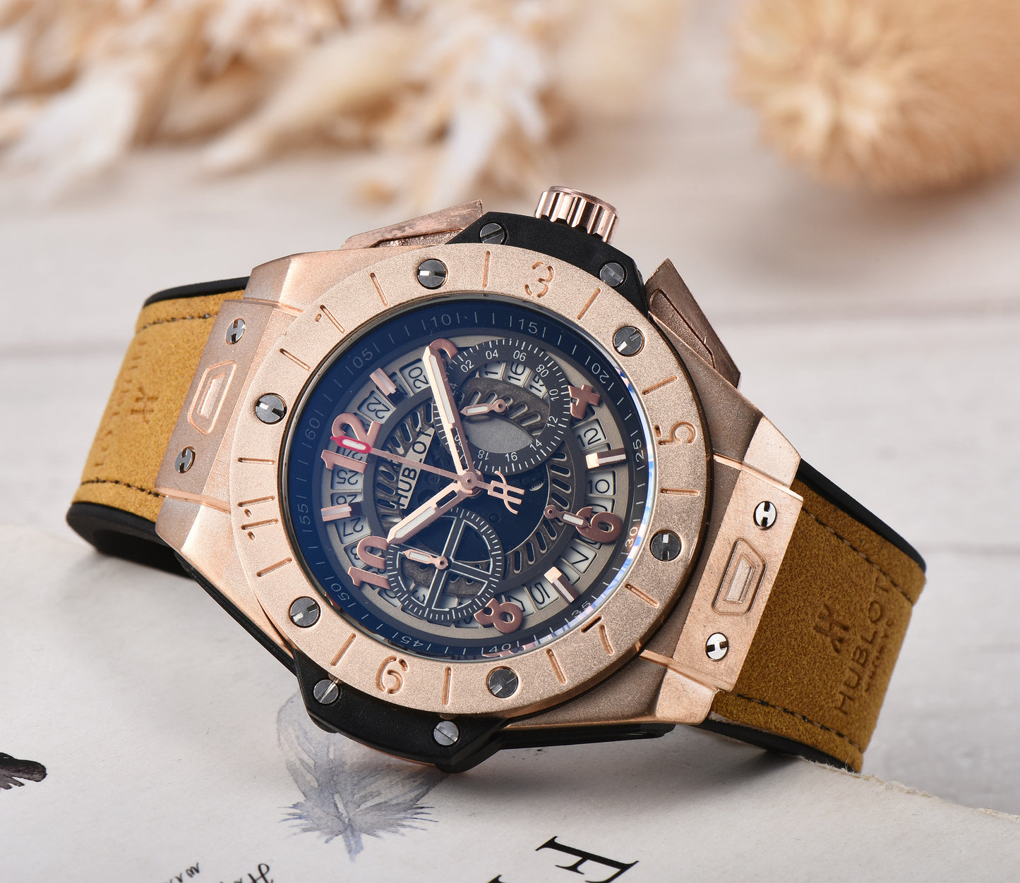 2019 Swiss Men's Quartz Watch with Silicone Strap