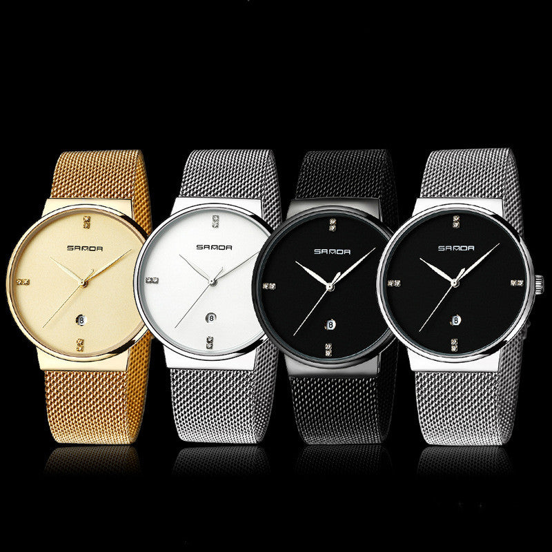 Men's Waterproof Quartz Watch with Calendar Feature
