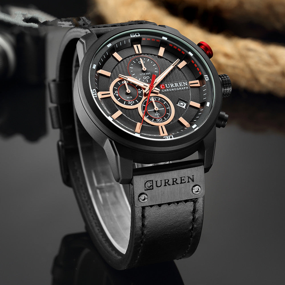 CURREN Men's Multifunctional Quartz Sports Watch