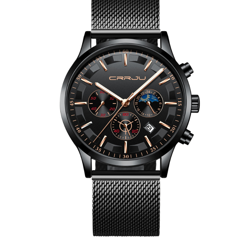 CRRJU 2260 Men's Multifunctional Waterproof Quartz Watch
