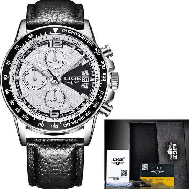 Men's Business Sports Quartz Watch with Calendar Function