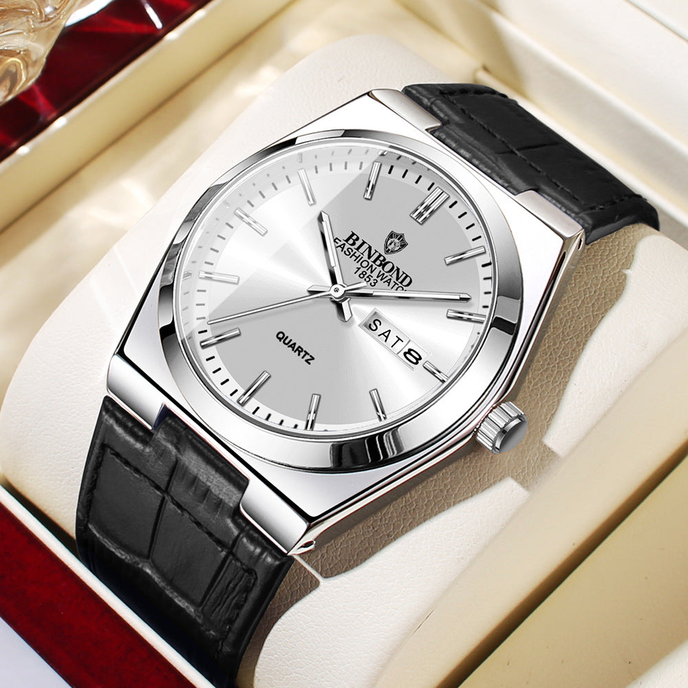 Men's Slim Quartz Business Watch