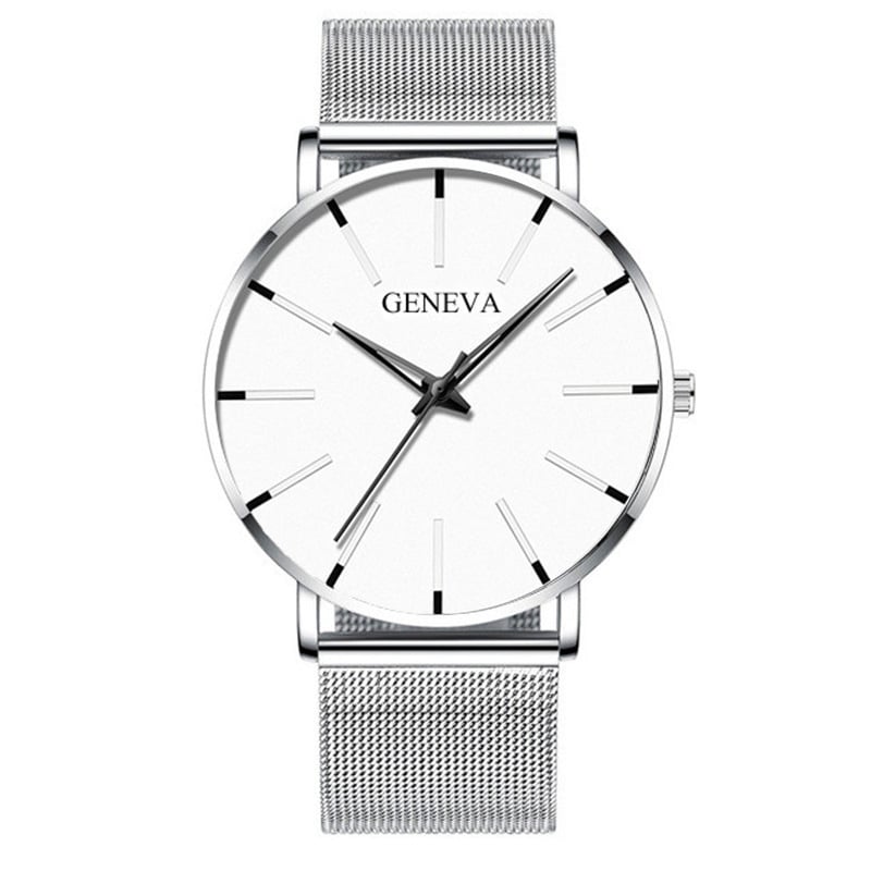 Men's Quartz Mesh Strap Casual Business Watch