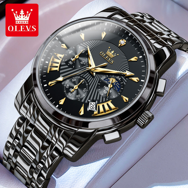 Olysee Men's Multifunctional Fashion Quartz Watch