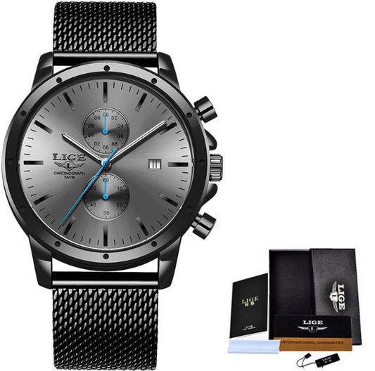 Aqua Edge Men's Quartz Waterproof Watch
