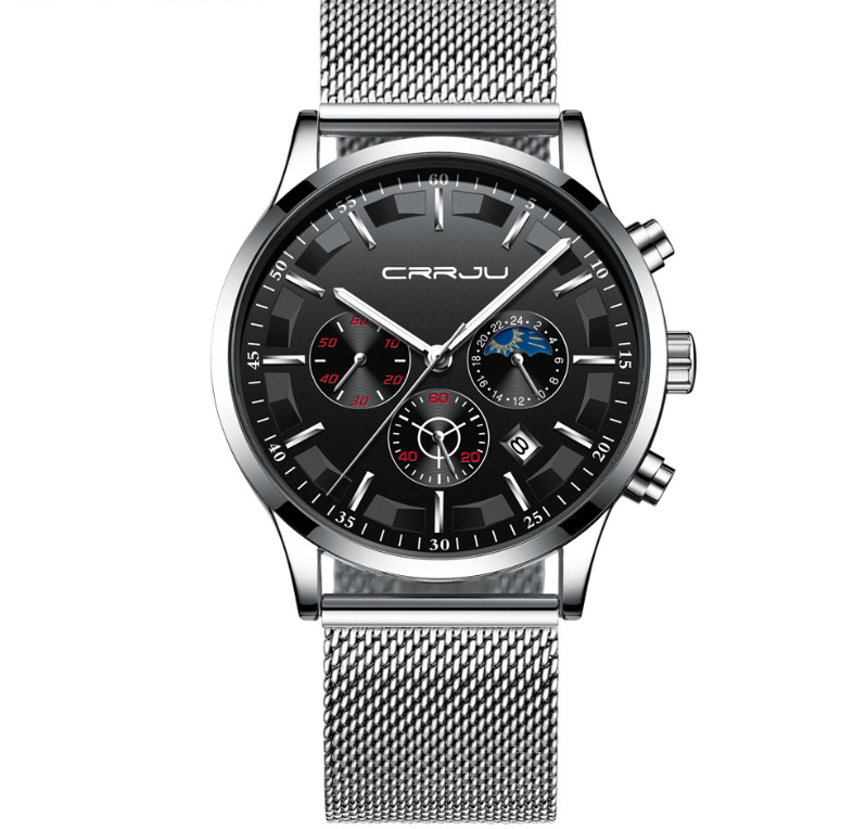 CRRJU 2260 Men's Multifunctional Waterproof Quartz Watch