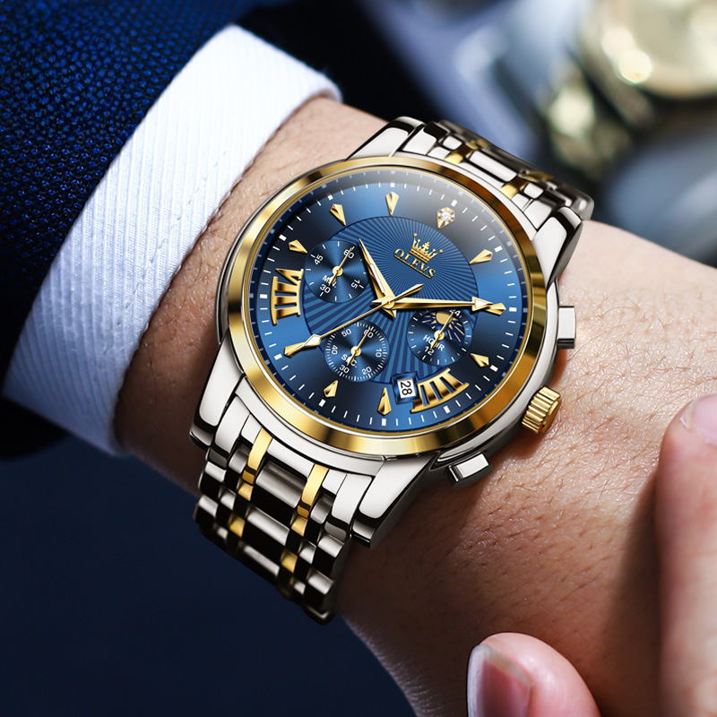 Olysee Men's Multifunctional Fashion Quartz Watch