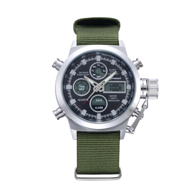 Multi-Function Men's Outdoor Sports Watch - Waterproof Quartz