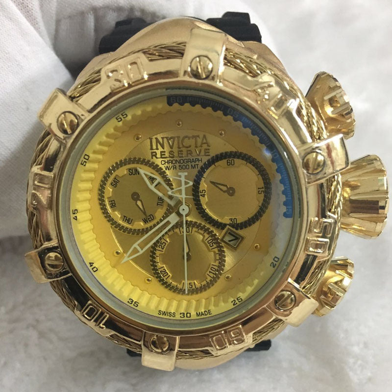 Invicta Men's Quartz Watch with Silicone Strap