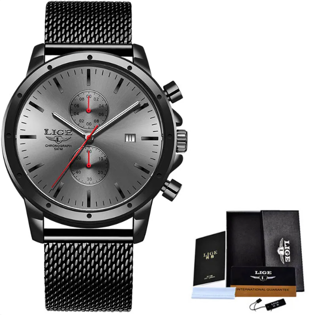 Aqua Edge Men's Quartz Waterproof Watch
