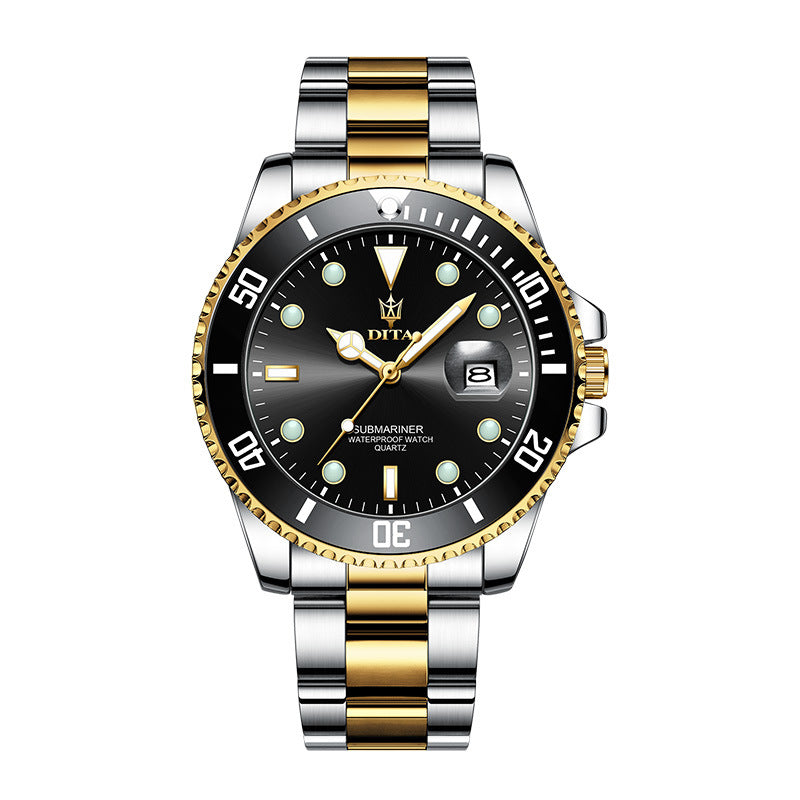 Classic Swiss Men's Quartz Watch - Stylish and Waterproof