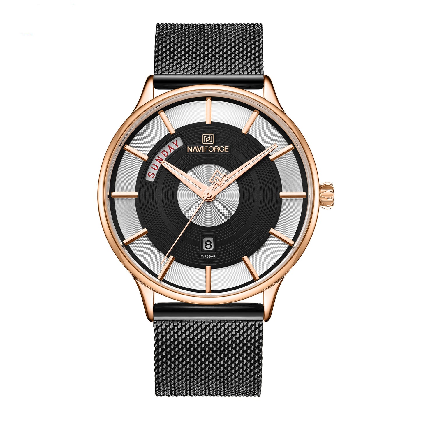 Men's Fashion Quartz Watch with Stainless Steel Band