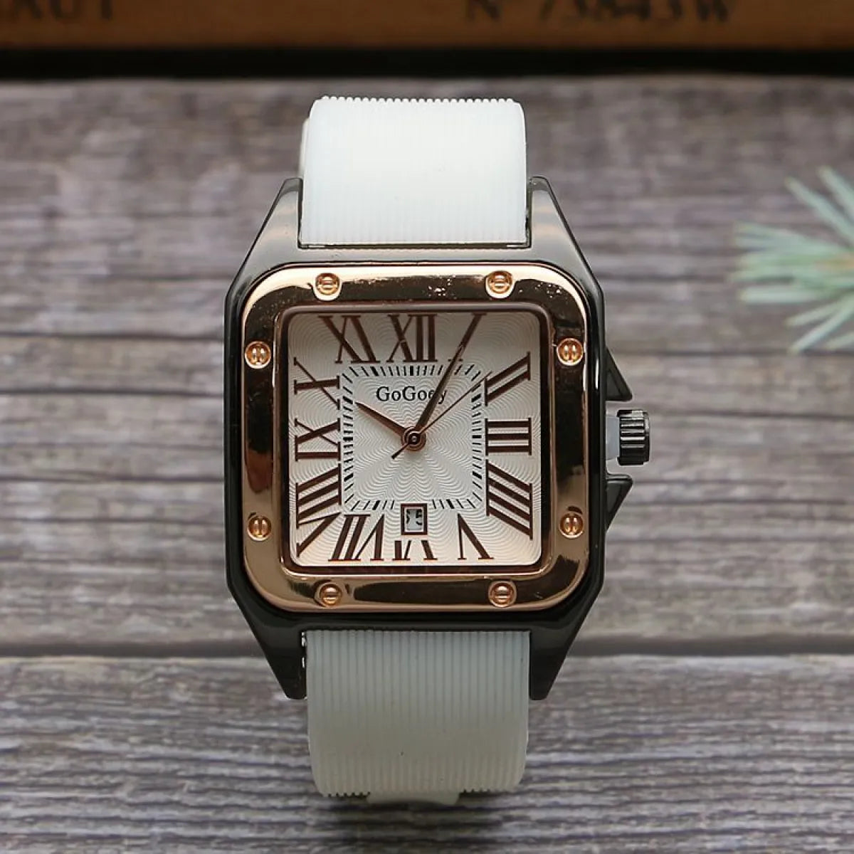 Square Men's Roman Scale Quartz Watch