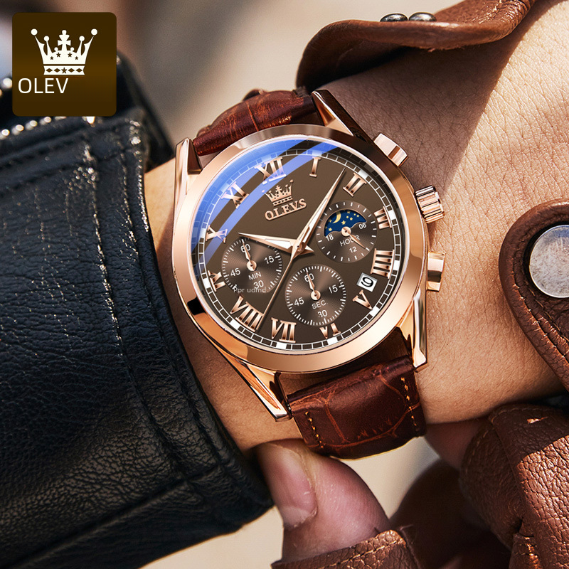 OULISI Brand Men's Quartz Chronograph Watch (Waterproof)