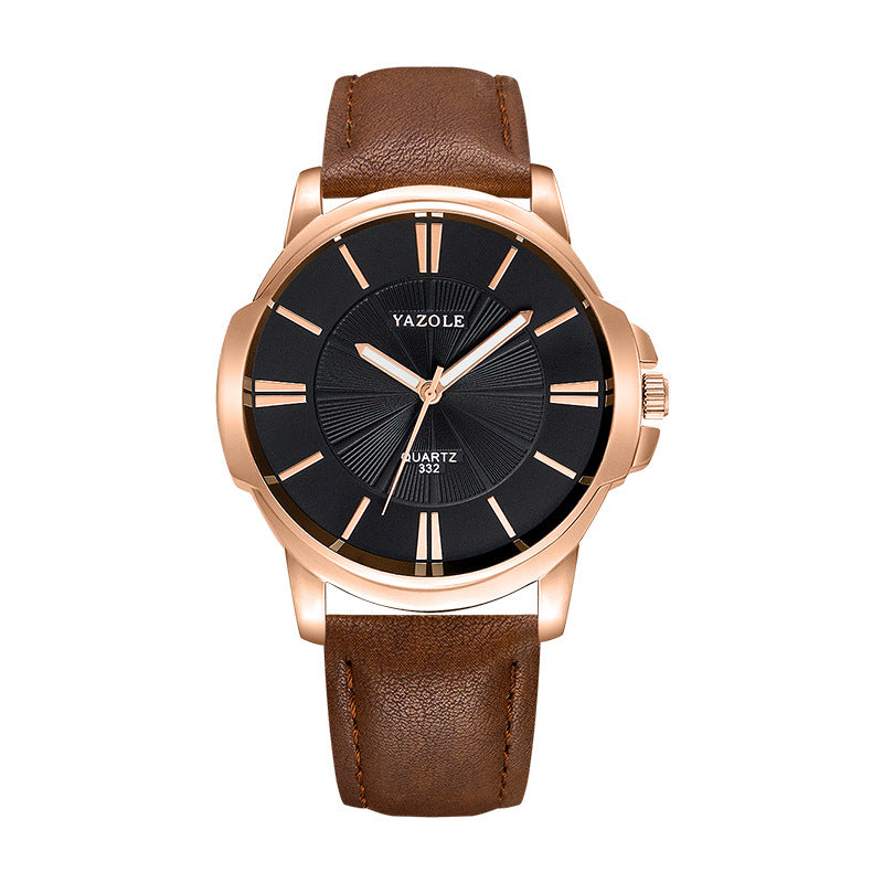 Men's Waterproof Quartz Watch with Luminous Feature