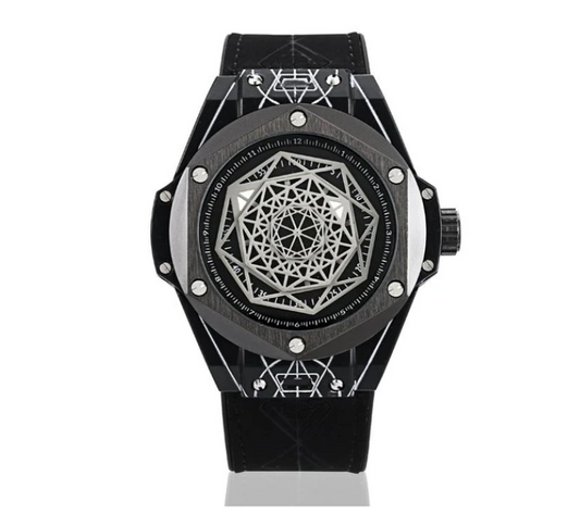 Men's Fashion Quartz Watch with Waterproof Silicone Band