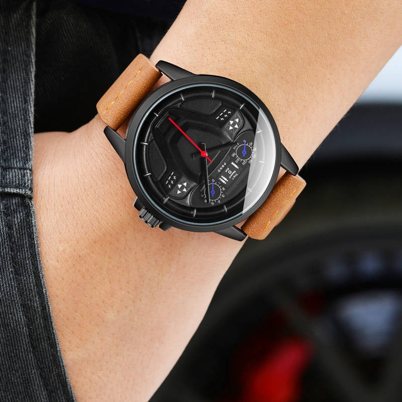 Simple Men's Quartz Watch for Creative Students