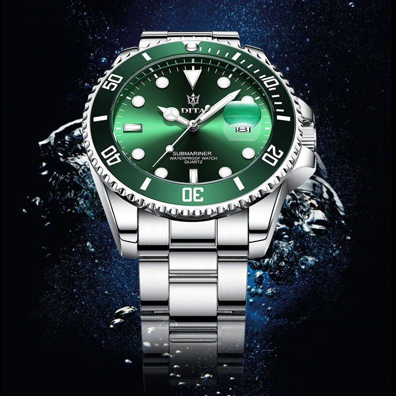 Classic Swiss Men's Quartz Watch - Stylish and Waterproof