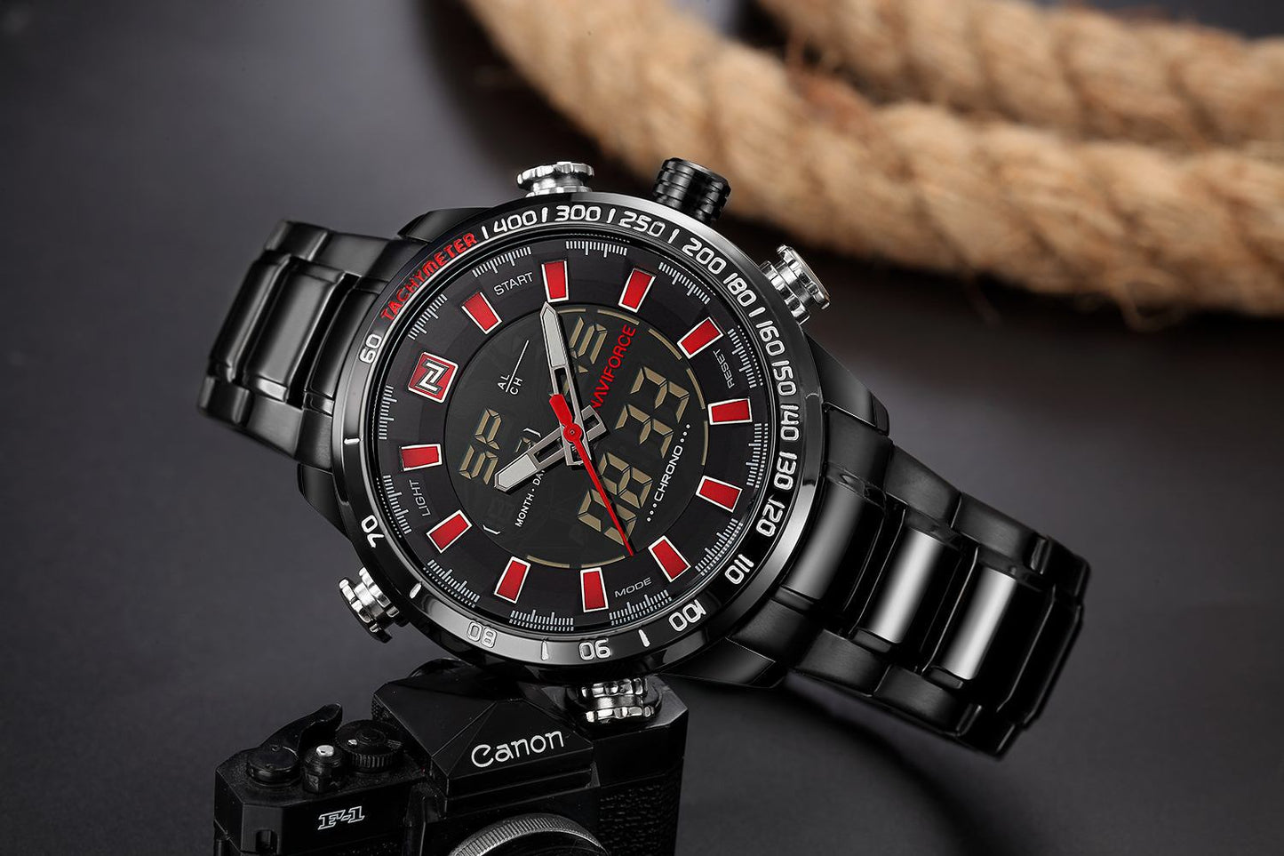 NAVIFORCE 9093 Quartz Men's Watch - Multifunctional Design