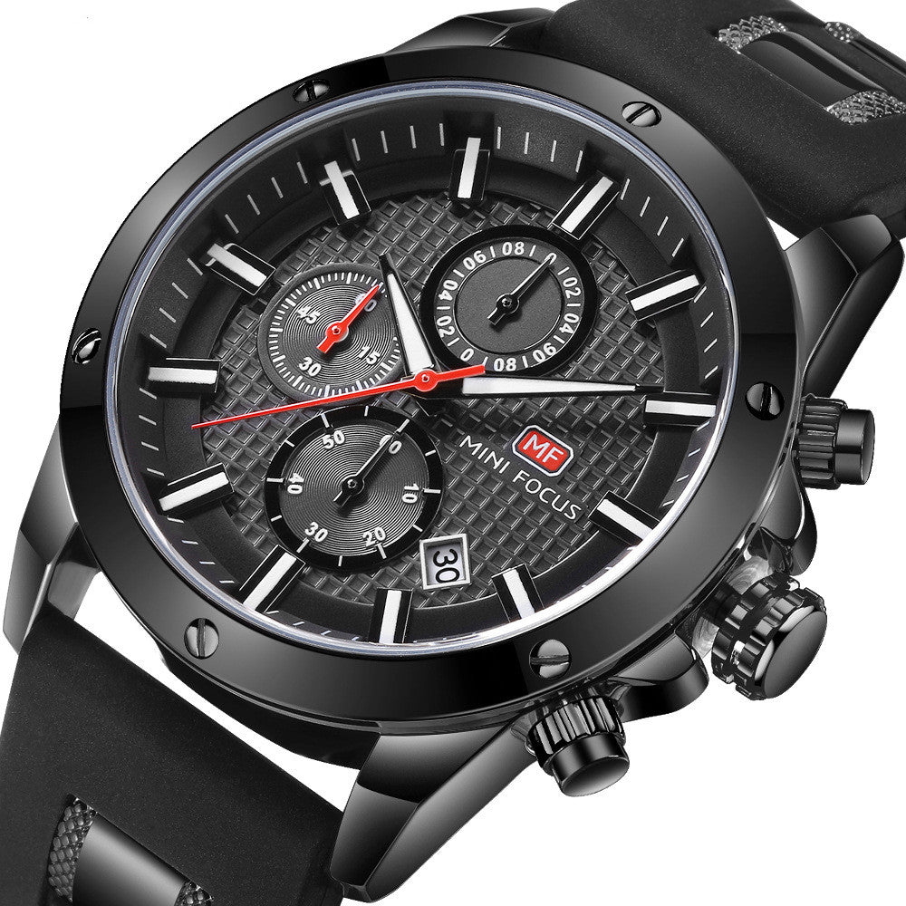 Men's Waterproof Quartz Sports Watch by MINIFOCUS